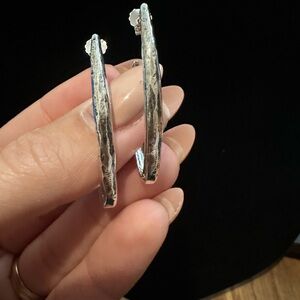 Elegant Silver Hoop Earrings